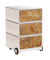 easyOffice Contents Rollcontainer weiß, bunt 4 Auszüge 39,0 x 43,6 x 64,2 cm