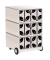easyOffice Black & White Rollcontainer weiß, schwarz 4 Auszüge 39,0 x 43,6 x 64,2 cm