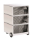 easyOffice Black & White Rollcontainer weiß, schwarz 4 Auszüge 39,0 x 43,6 x 64,2 cm