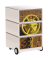 easyOffice Industrial Rollcontainer weiß, bunt 4 Auszüge 39,0 x 43,6 x 64,2 cm