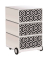 easyOffice Black & White Rollcontainer weiß, schwarz 4 Auszüge 39,0 x 43,6 x 64,2 cm