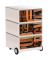 easyOffice Industrial Rollcontainer weiß, bunt 4 Auszüge 39,0 x 43,6 x 64,2 cm