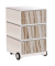 easyOffice Contents Rollcontainer weiß, bunt 4 Auszüge 39,0 x 43,6 x 64,2 cm