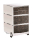 easyOffice Industrial Rollcontainer weiß, bunt 4 Auszüge 39,0 x 43,6 x 64,2 cm