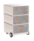 easyOffice Industrial Rollcontainer weiß, bunt 4 Auszüge 39,0 x 43,6 x 64,2 cm