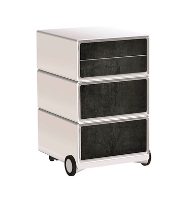 easyOffice Industrial Rollcontainer weiß, bunt 4 Auszüge 39,0 x 43,6 x 64,2 cm