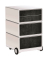 easyOffice Industrial Rollcontainer weiß, bunt 4 Auszüge 39,0 x 43,6 x 64,2 cm