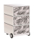 easyOffice Black & White Rollcontainer weiß, schwarz 4 Auszüge 39,0 x 43,6 x 64,2 cm