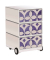 easyOffice Contents Rollcontainer weiß, bunt 4 Auszüge 39,0 x 43,6 x 64,2 cm