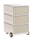 easyOffice Contents Rollcontainer weiß, bunt 4 Auszüge 39,0 x 43,6 x 64,2 cm