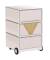easyOffice Classic Chic Rollcontainer weiß, bunt 4 Auszüge 39,0 x 43,6 x 64,2 cm
