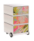 easyOffice Colour Rollcontainer weiß, bunt 4 Auszüge 39,0 x 43,6 x 64,2 cm