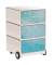 easyOffice Business Rollcontainer weiß, bunt 4 Auszüge 39,0 x 43,6 x 64,2 cm