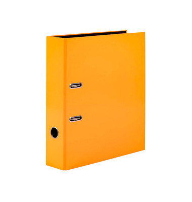 Ordner neon 20064, A4 70mm breit vollfarbig orange