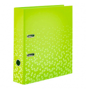 Ordner Color 20123, A4 70mm breit vollfarbig, 2/3 gemustert grün