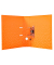 Ordner Color 20124, A4 70mm breit vollfarbig, 2/3 gemustert orange