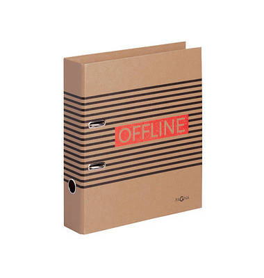 Motivordner Linien und Schriftzug Offline 50349-15, A4 75mm breit