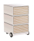 easyOffice Classic Chic Rollcontainer weiß, bunt 4 Auszüge 39,0 x 43,6 x 64,2 cm