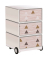 easyOffice Classic Chic Rollcontainer weiß, bunt 4 Auszüge 39,0 x 43,6 x 64,2 cm