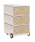 easyOffice Classic Chic Rollcontainer weiß, bunt 4 Auszüge 39,0 x 43,6 x 64,2 cm