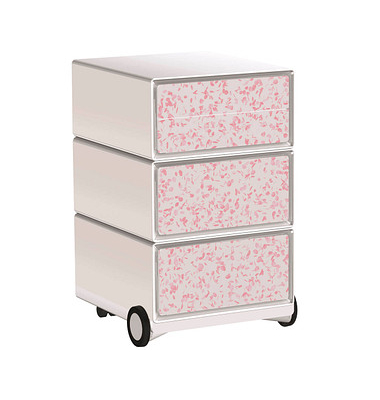 easyOffice Garden Factory Rollcontainer weiß, bunt 4 Auszüge 39,0 x 43,6 x 64,2 cm