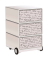 easyOffice Business Rollcontainer weiß, bunt 4 Auszüge 39,0 x 43,6 x 64,2 cm