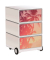 easyOffice Tropical Rollcontainer weiß, bunt 4 Auszüge 39,0 x 43,6 x 64,2 cm