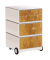 easyOffice Classic Chic Rollcontainer weiß, bunt 4 Auszüge 39,0 x 43,6 x 64,2 cm
