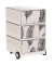 easyOffice Business Rollcontainer weiß, bunt 4 Auszüge 39,0 x 43,6 x 64,2 cm