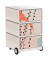 easyOffice Colour Rollcontainer weiß, bunt 4 Auszüge 39,0 x 43,6 x 64,2 cm