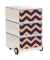 easyOffice Vintage Rollcontainer weiß, bunt 4 Auszüge 39,0 x 43,6 x 64,2 cm