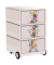 easyOffice Business Rollcontainer weiß, bunt 4 Auszüge 39,0 x 43,6 x 64,2 cm