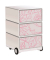 easyOffice Garden Factory Rollcontainer weiß, bunt 4 Auszüge 39,0 x 43,6 x 64,2 cm