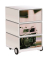 easyOffice Vintage Rollcontainer weiß, bunt 4 Auszüge 39,0 x 43,6 x 64,2 cm