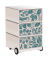 easyOffice Garden Factory Rollcontainer weiß, bunt 4 Auszüge 39,0 x 43,6 x 64,2 cm