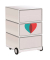 easyOffice Business Rollcontainer weiß, bunt 4 Auszüge 39,0 x 43,6 x 64,2 cm