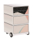 easyOffice Colour Rollcontainer weiß, bunt 4 Auszüge 39,0 x 43,6 x 64,2 cm