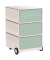 easyOffice Colour Rollcontainer weiß, bunt 4 Auszüge 39,0 x 43,6 x 64,2 cm