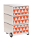 easyOffice Colour Rollcontainer weiß, bunt 4 Auszüge 39,0 x 43,6 x 64,2 cm