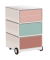 easyOffice Colour Rollcontainer weiß, bunt 4 Auszüge 39,0 x 43,6 x 64,2 cm