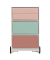 easyOffice Colour Rollcontainer weiß, bunt 4 Auszüge 39,0 x 43,6 x 64,2 cm