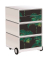 easyOffice Tropical Rollcontainer weiß, bunt 4 Auszüge 39,0 x 43,6 x 64,2 cm