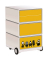 easyOffice Business Rollcontainer weiß, bunt 4 Auszüge 39,0 x 43,6 x 64,2 cm