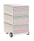 easyOffice Colour Rollcontainer weiß, bunt 4 Auszüge 39,0 x 43,6 x 64,2 cm