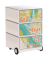 easyOffice Colour Rollcontainer weiß, bunt 4 Auszüge 39,0 x 43,6 x 64,2 cm