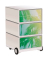 easyOffice Tropical Rollcontainer weiß, bunt 4 Auszüge 39,0 x 43,6 x 64,2 cm
