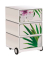 easyOffice Tropical Rollcontainer weiß, bunt 4 Auszüge 39,0 x 43,6 x 64,2 cm