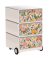 easyOffice Garden Factory Rollcontainer weiß, bunt 4 Auszüge 39,0 x 43,6 x 64,2 cm