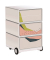 easyOffice Colour Rollcontainer weiß, bunt 4 Auszüge 39,0 x 43,6 x 64,2 cm