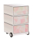 easyOffice Colour Rollcontainer weiß, bunt 4 Auszüge 39,0 x 43,6 x 64,2 cm